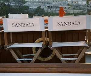 deck chairs aboard the Sanbaia